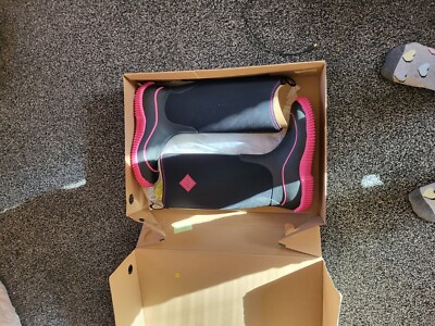 ORIGINAL THE ORIGINAL MUCK BOOT COMPANY SCHWARZ UND PINK DAMEN GUMMISTIEFEL - 7