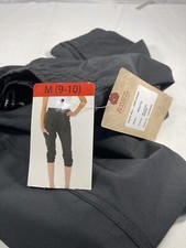 Boston Trader Capri Medium 9/10 Black Cargo Style Slip On Pants Lightweight