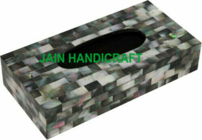 8''x6'' Marvelous Marble Tissue Box Inlay mosaic Home Hallway Decor dd