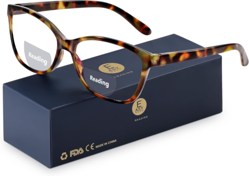 Bifocal Reading Glasses for Women,Blue Light Blocking Computer Readers,Anti UV W