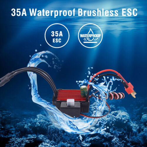 SURPASSHOBBY 35A ESC Waterproof Controller for 1/16 1/14 RC Car 2838 2845 motor - Picture 9 of 11