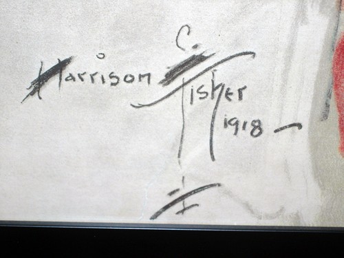 WWI Poster Original 1918 Signed Harrison Fisher - Picture 4 of 19