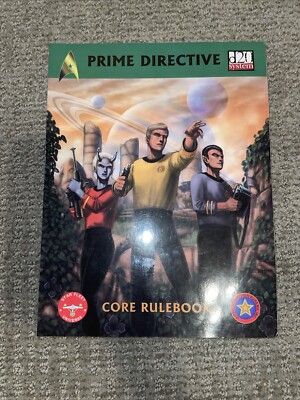D20 Prime Directive Core Rulebook [Paperback] ADB 8701 Very Good Condition