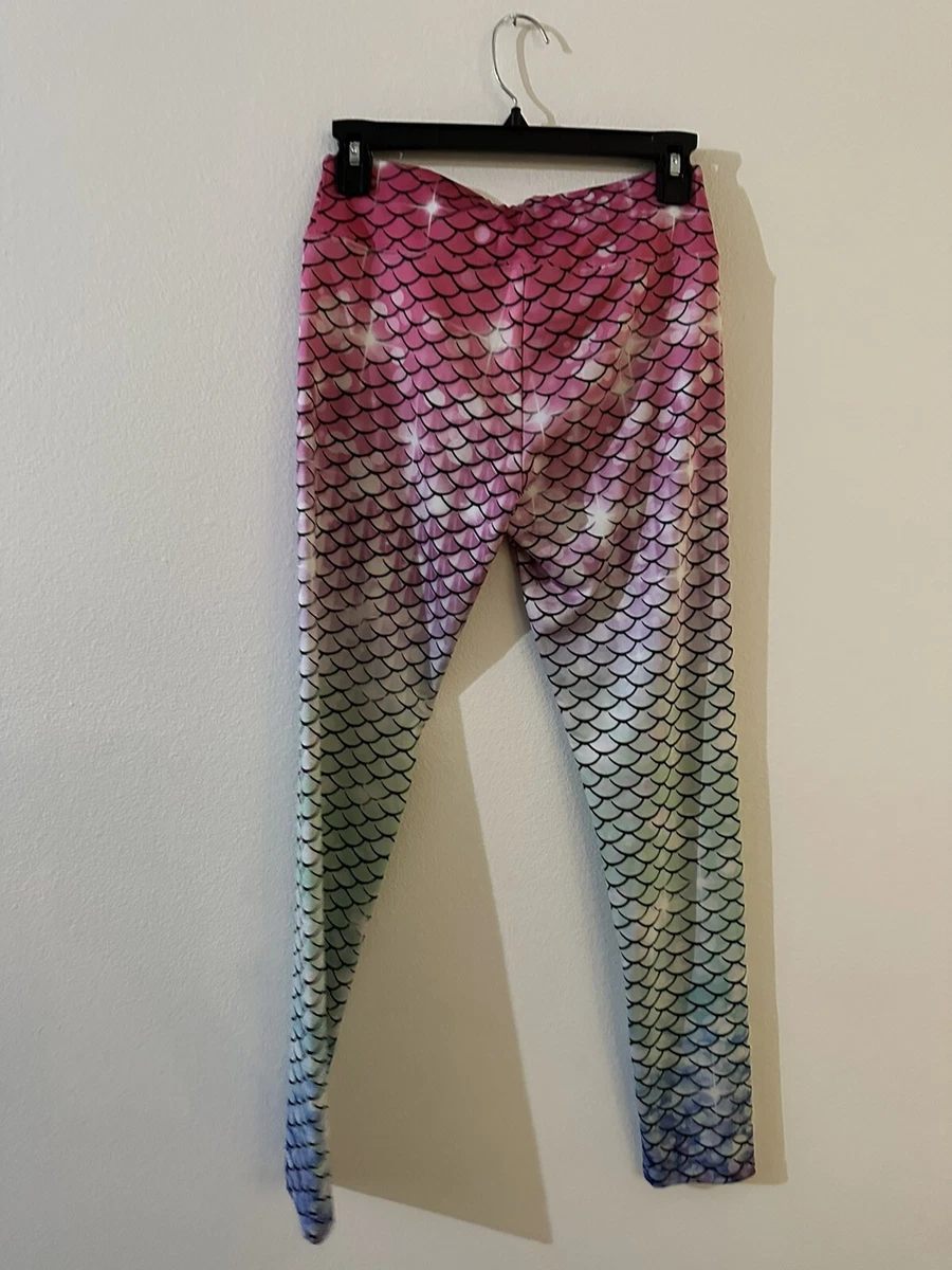 Girls SIZE 16 MERMAID MOTIF LEGGINGS bright colors from Justice eBay