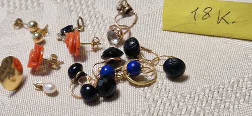 Important lot de Bijoux anciens en Or 18k et 9K - Imagen 22 de 24