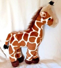 Aurora World Standing Brown White Giraffe Plush Stuffed Animal 14" Tall Spots
