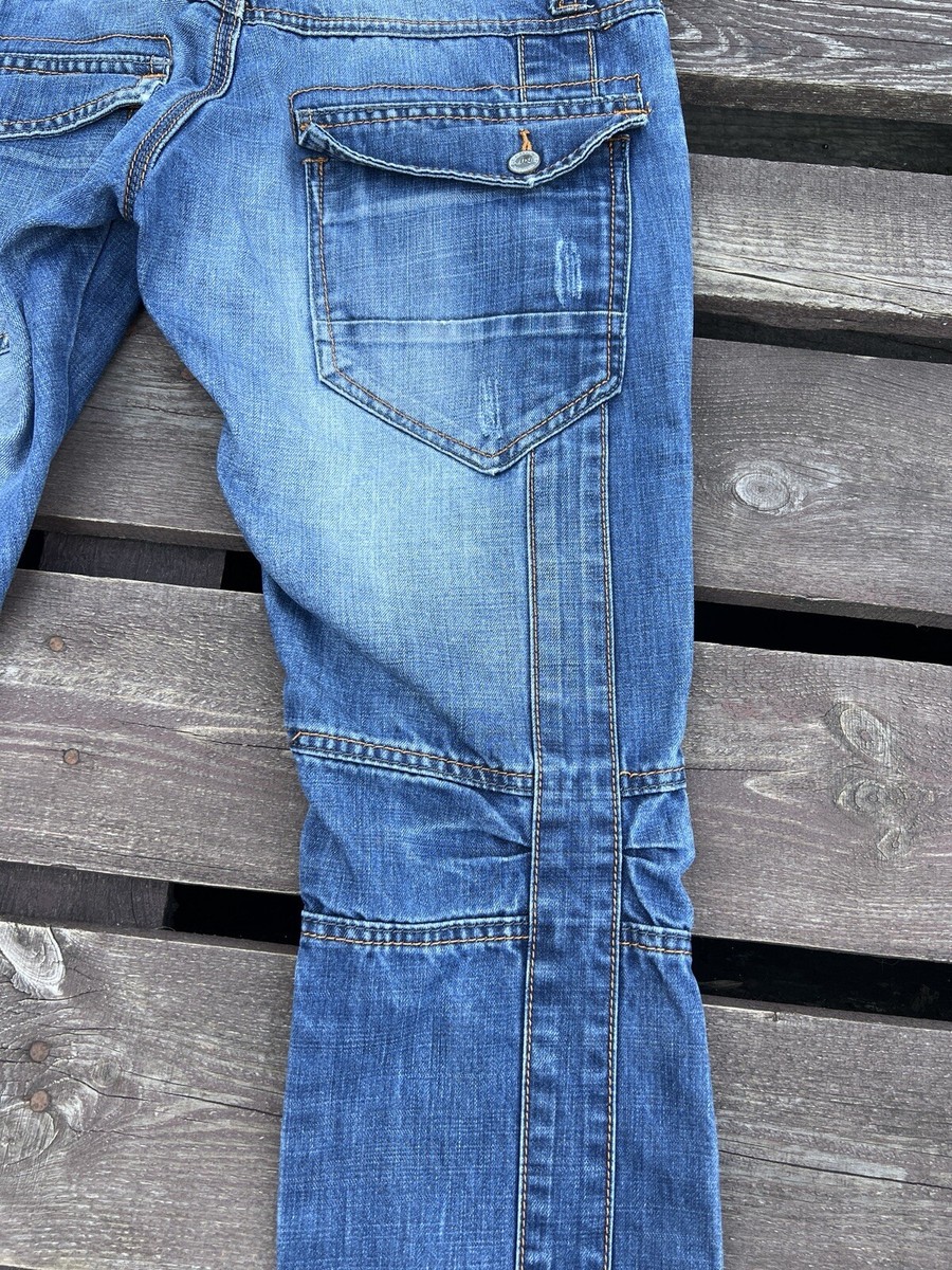 JeansNet Y2K Avant Garde Vintage Washed Denim Jeans Size 30