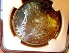 MORGAN SILVER DOLLAR 1880 NGC MS 63++++++ MAJOR DIE CLASH VAM SEMI PL CHIP SLAB