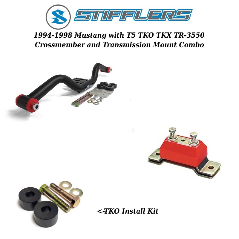 1994-1998 Mustang Stifflers Transmission Crossmember & Mount T5