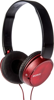 Sony MDR-ZX310 Kopfhörer, faltbar, Metallic-Rot, uni
