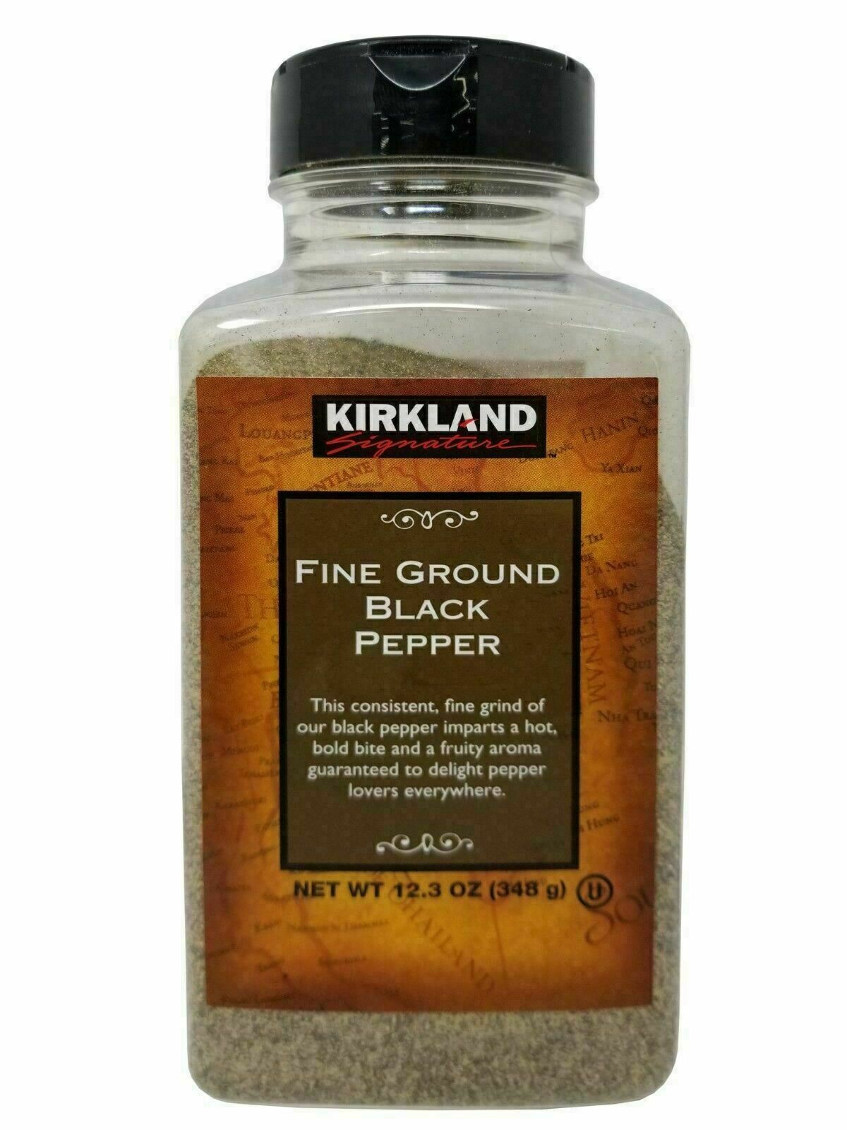 Kirkland Signature Spice Seasoning Fine Ground Black Pepper Catering Jar -348g
