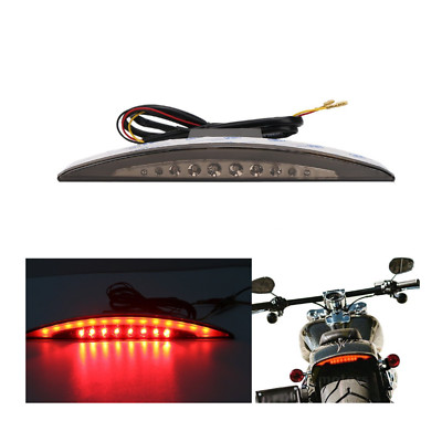 Curved Fender Tip LED Smoke Lens Rear Tail light Harley Breakouts FXSB 2013-2017