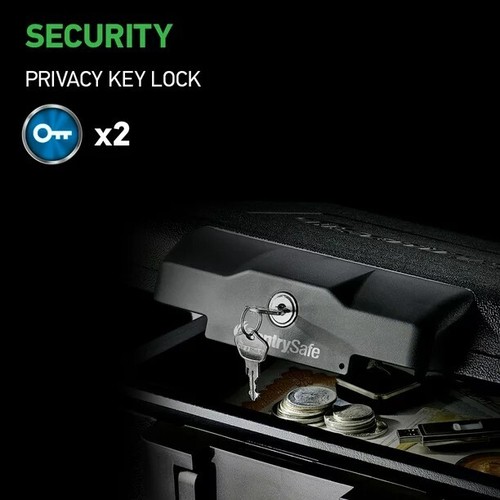 SentrySafe 1200 Fire-Resistant Box with Key Lock 0.18 Cu. ft. - Picture 3 of 5