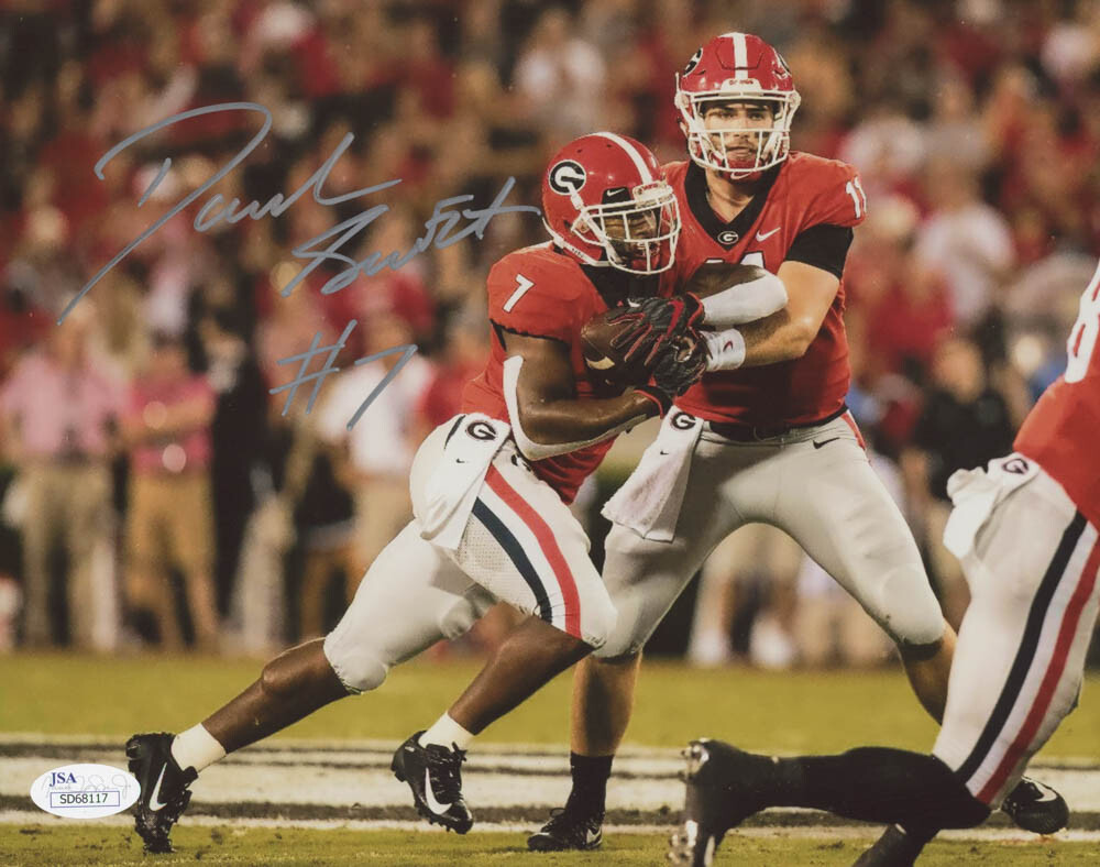 D'Andre Swift Autographed Signed Georgia Bulldogs 8x10 Photo JSA 
