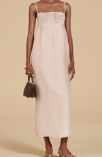 Zara Long Matching Organza Dress Limited Edition Dusty Pink XS S M 2468/815 New