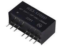 RS3-1205D Wandler: Dc/Dc 3W Ueing: 9-18V Uausg: 5VDC Uausg2: -5VDC SIP8 Recom