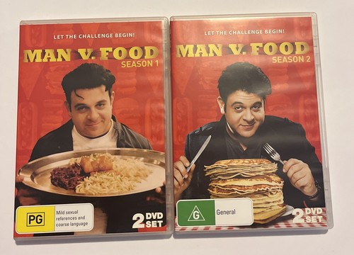 Man Vs Food Seasons 1 & 2 DVDs - Region 0 - Free Aus Post!