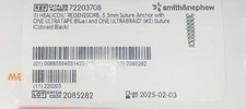 Sealed SMITH & NEPHEW 72203708 Suture Anchor, 5.5 mm Size, with Suture, 2/25