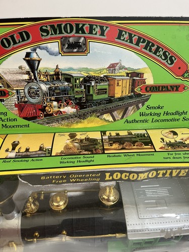 Vintage The Old Smokey Express Railroad Company Lokomotive. #2145. Open Box - Bild 6 von 13