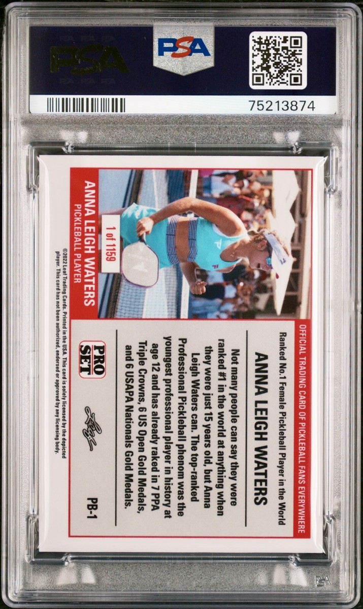 PSA 10 Gem Mint LEAF ANNA LEIGH WATERS ROOKIE CARD /1,159 Pro Set