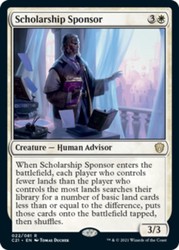 Scholarship Sponsor - Commander 2021 #022 Rare