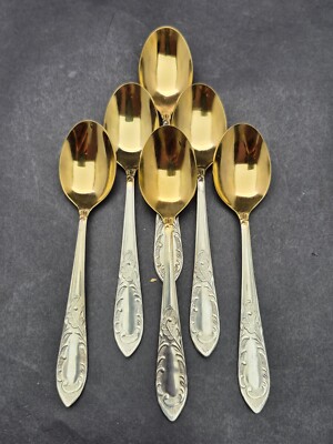Vintage Soviet Tea Spoons NERZH Set of 6 with Gilding | eBay