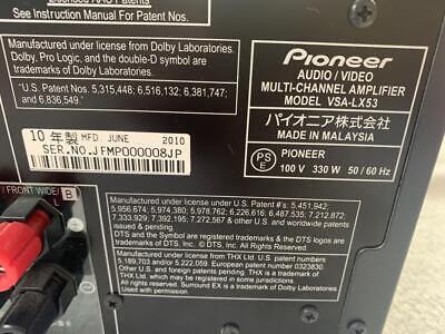 pioneer VSA-LX53 AV multichannel amplifier From Japan | eBay pioneer VSA-LX53 AV multichannel amplifier From Japan | eBay