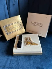 Estee Lauder Beautiful Golden Slipper Compact Solid Perfume NEW in Box