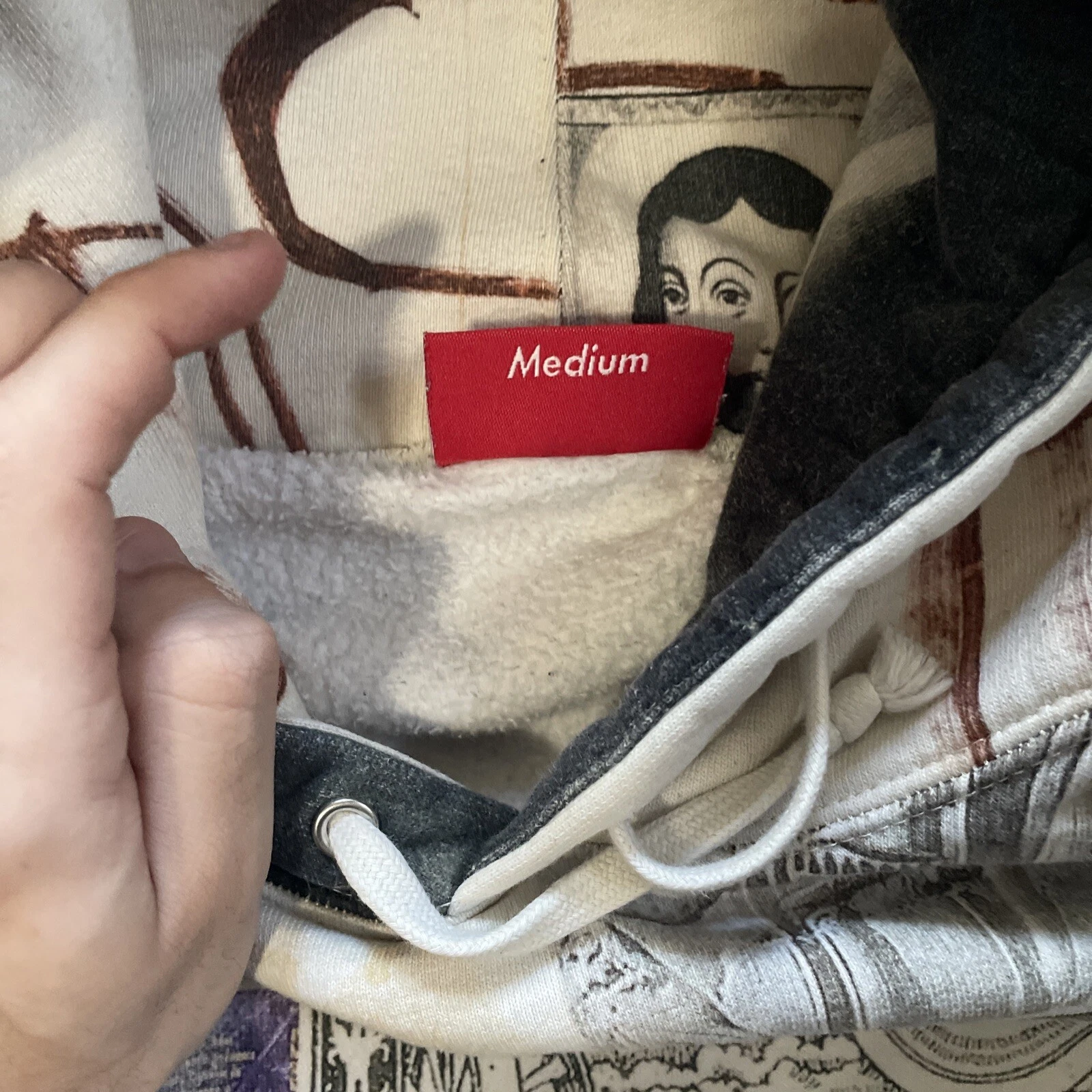 Felpa con cappuccio Supreme LSD Spells taglia M