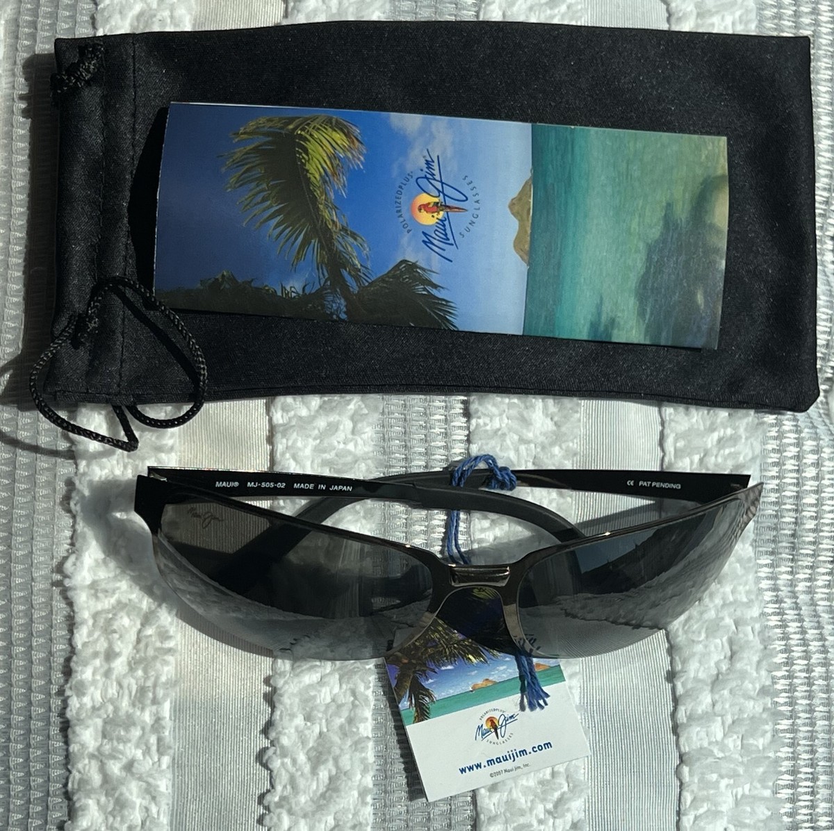 Maui Jim Topsail MJ 505 02 Gunmetal Stainless Steel Frame - Grey