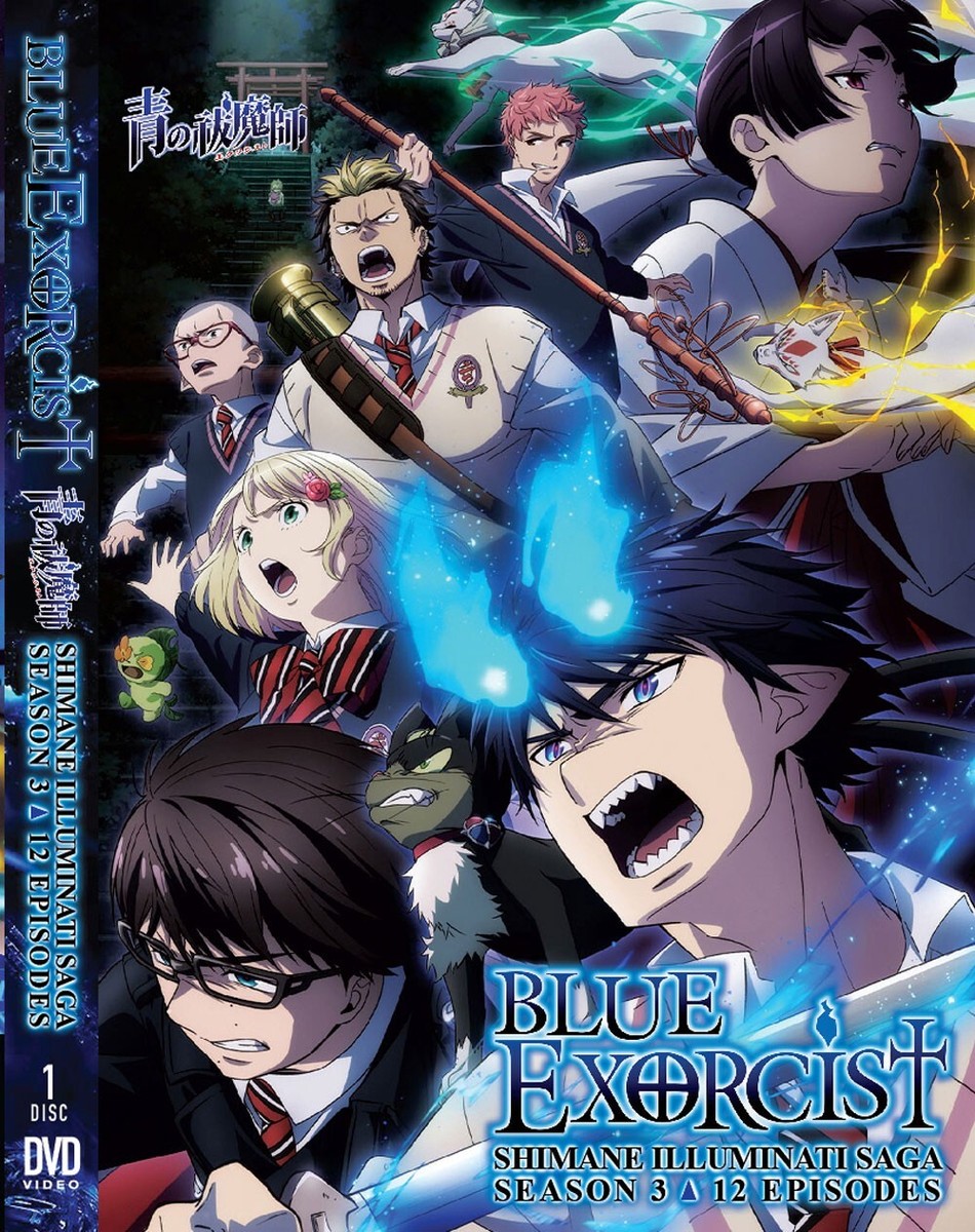 ANIME~DVD BLUE EXORCIST SEASON 3 VOL.1-12 END *ENGLISH VERSION