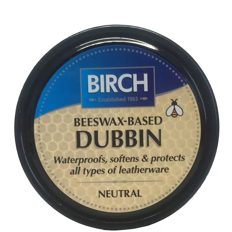 Birch Beeswax Based Dubbin Neutral Waterproof Softens Shoe Polish Boot Wax 85mL