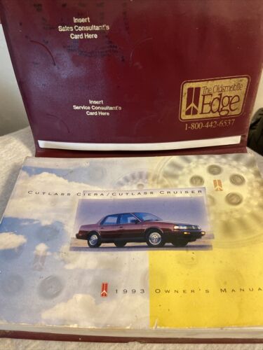 1993 Oldsmobile Ciera Cutlass Cruiser Owner's Manual OEM