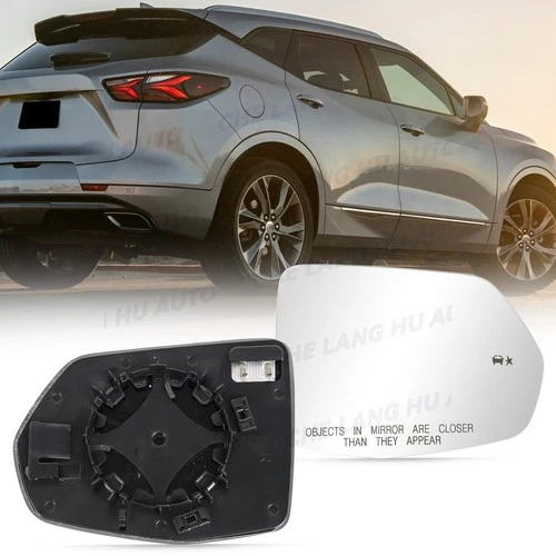 Heated Mirror Glass w/ Blind Spot For Chevrolet Blazer 2019-2024 Right Passenger