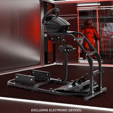 Supllueer Adjustable Racing Simulator Cockpit Stand Fit Logitech G920 G29 G923