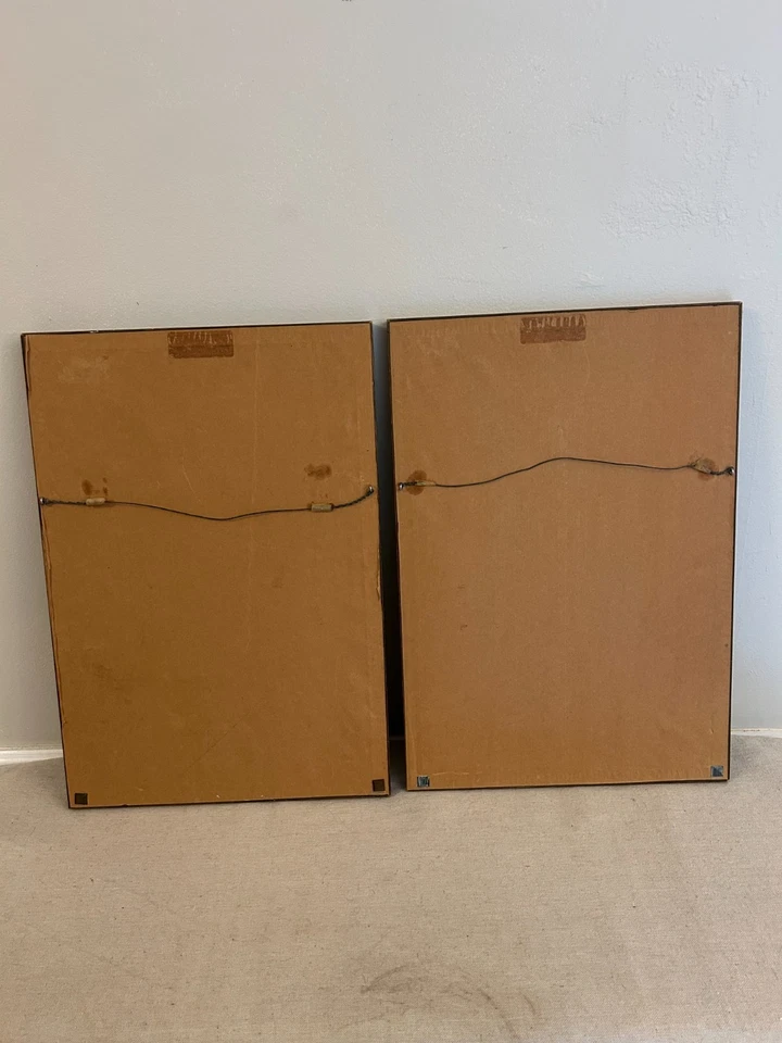 PAR DE ARTE SÁTIRA BRITÁNICO "ESPÍA" CABALLERO ESTILO FERIA VANITY ENMARCADO Foto 2 de 4