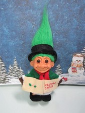 CHRISTMAS CAROLER W/REPLACEMENT SHOES - 5" Russ Troll Doll - NEW STORE STOCK