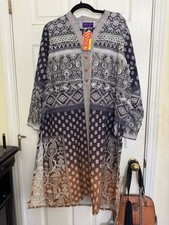 Pakistani Designer Embroidered Pearls Sana Safinaz 3 Pcs Dress