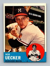 1963 Topps #126 Bob Uecker VGEX-EX Vintage Baseball Card