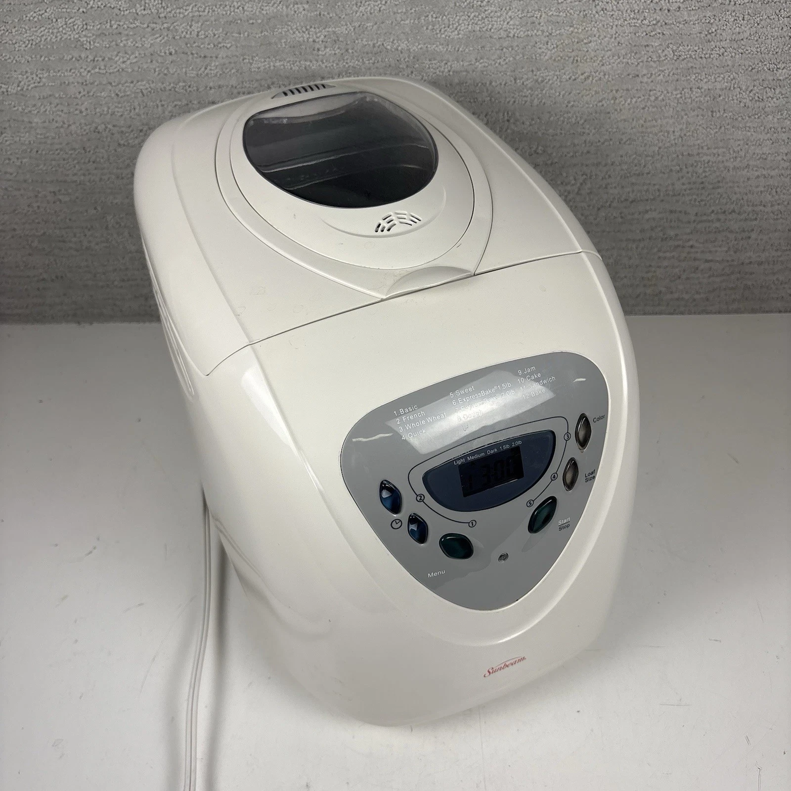Bread Maker Machine 2lb Automatic Programmable Sunbeam ExpressBake Tested