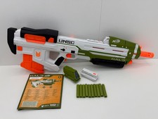 Hasbro Nerf Halo MA40 Top Zustand Sammlerstück mit 10 Darts und 2 Aufsätzen