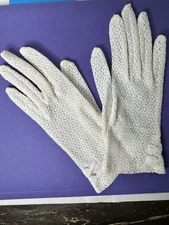 Vintage Fownes Brothers Girl’s Dress Up Nylon Gloves Bow One size Fits All Japan