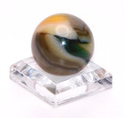 Vintage Marble Swirl Orange Green Brown Multi Color Exotic UV React 0.75" ❤️-64 — photo 5