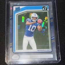 Adonai Mitchell 17/17 Bookend!  ICE Rated Rookie Donruss Clearly