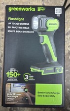 Linterna portátil Greenworks 24V Max 200 lúmenes luz de trabajo, solo herramienta