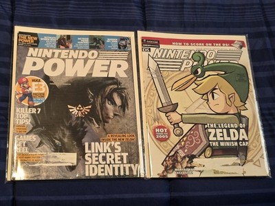Nintendo Power Zelda Lot 2 Issues Link Secret Identity, Minish Cap w/ Posters 