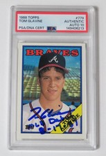 Tom Glavine HOF Signed Autograph 1988 Topps Rookie Card 779 PSA 10 Auto. rookie card picture