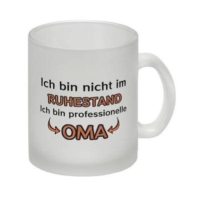 Ich bin nicht im Ruhestand. Ich bin professionelle Oma Glas Tasse