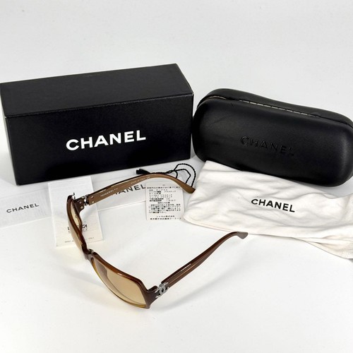 CHANEL Sunglasses Brown 5030 with Silver Coco Mark Logo – Includes Box - Picture 2 of 11