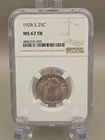 1928-S Standing Liberty Quarter 25C -  NGC MS67FH